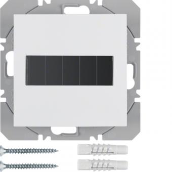 Berker S.1 - B.3 - B.7 Solar Funkwandsender 1fach flach polarweiß glänzend 